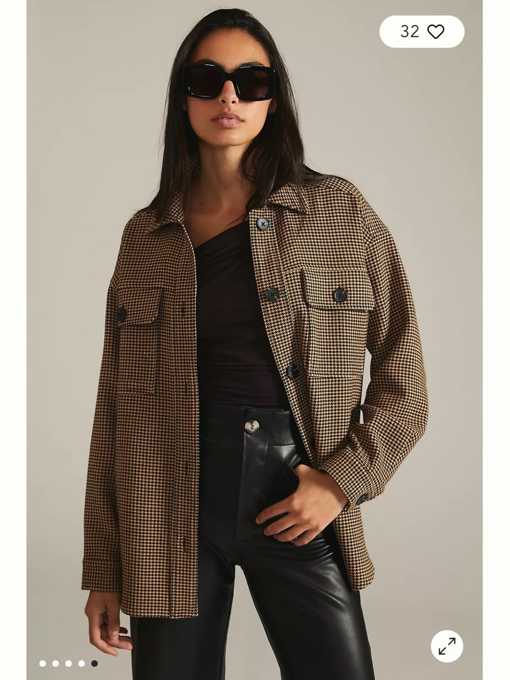Anthropologie Current Air Oversized Shacket - S
